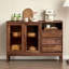 Buffet d'appoint en bois massif noyer noir