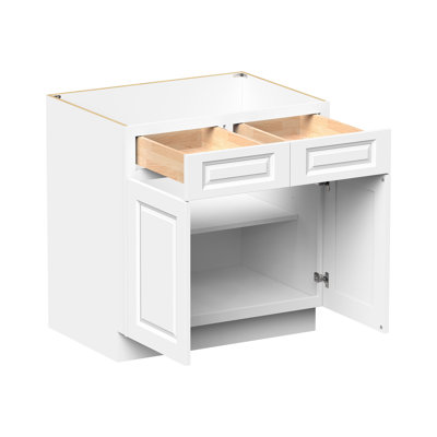 CASAINC Ready-to-Assemble W33"x D24"x H34.5" Kitchen Standard Base Cabinet
