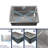 27" X 19" Rectangular Undermount Sink - Stainless Steel With Openable Pipe Lid And Condensation Feature Faster Drainage Design Scratch- Surface