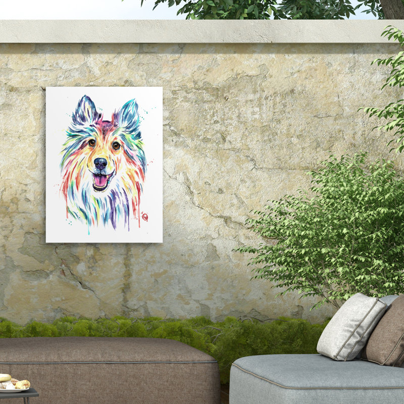 Toile d'extérieur Lisa Whitehouse Sheltie, H 18 po x l 24 po