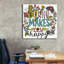 Art mural sur toile Epic Graffiti «Do What Makes You Happy Color» par Elizabeth Caldwell, 37 po x 37 po-546924669