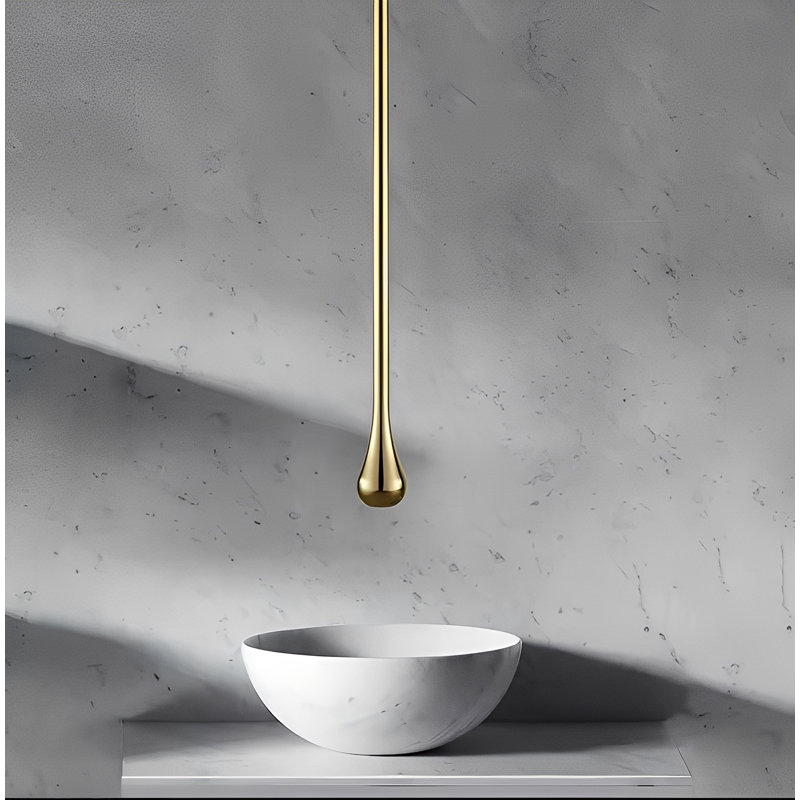 Brushed Gold Tear Drop Ceiling Mounted Commercial