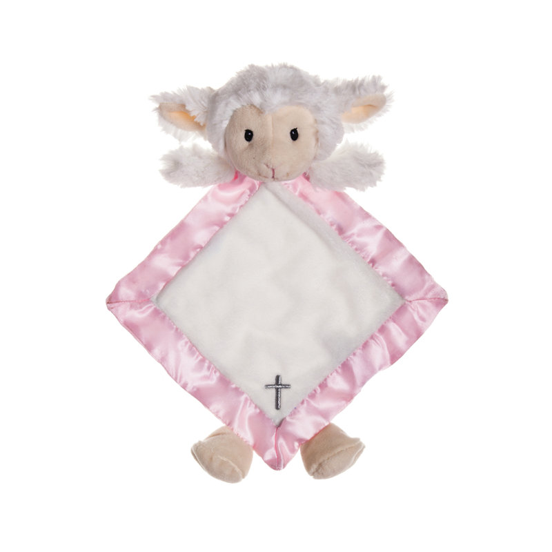 My Little Lamb Snuggle Buddy, Blanc/rose/brun clair