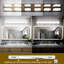 SOLFART 6 Lights Chrome Bathroom Light Fixtures Modern LED Bathroom Light Vanity Lights Over Mirror