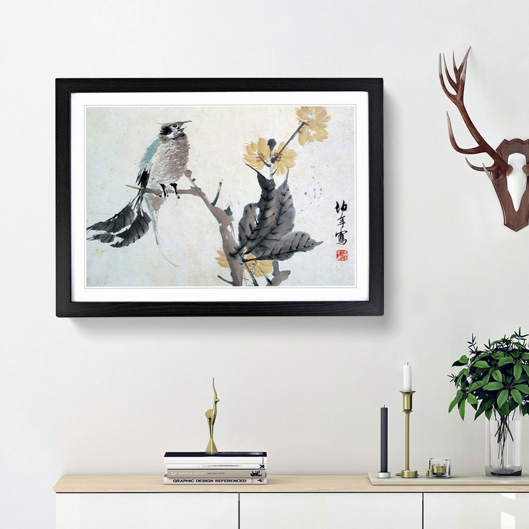Bird upon a Branch by Ren Yi - Picture Frame Painting Print