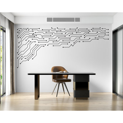 Technology Wall Decal, Circuit Wall sticker, Tech wall decor, Office decal, Office wall art Office wall Decor 330DRE