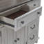 Ensemble de chambre avec très grand lit à panneaux, commode et miroir Chalita-99462597