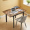 Brimmer Rectangular Dining Table with Steel Base