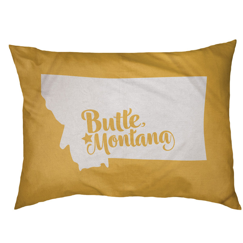 Coussin pour chien d’extérieur butte montana, Petit (l 28 po x P 18 po x H 6 po), Jaune