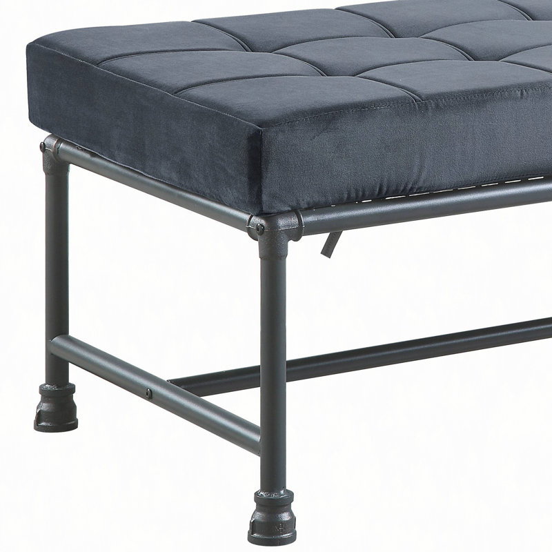 Banc en velours et sable Brantley