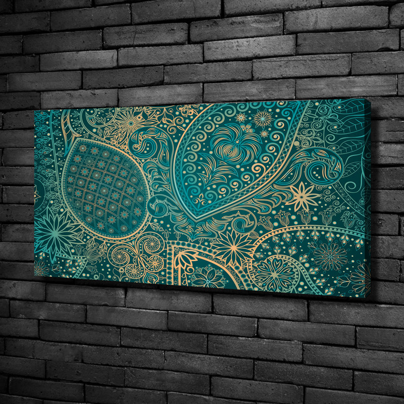Ornaments Background - No Frame Print on Canvas, 50cm H x 100cm W, No Frame