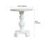 Table basse décorative en bois blanc rustique