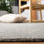 Tapis en laine et coton de couleur unie grise tissé à la main Southbury-29161240