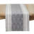 Diamond Patterned Woven Stripe Table Runner