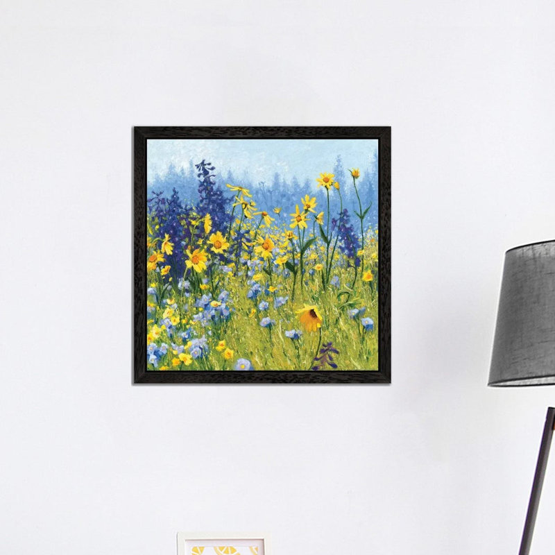 Joyful In July III by Shirley Novak - Print on Canvas, Wrapped Canvas, 30.48 cm H x 30.48 cm W