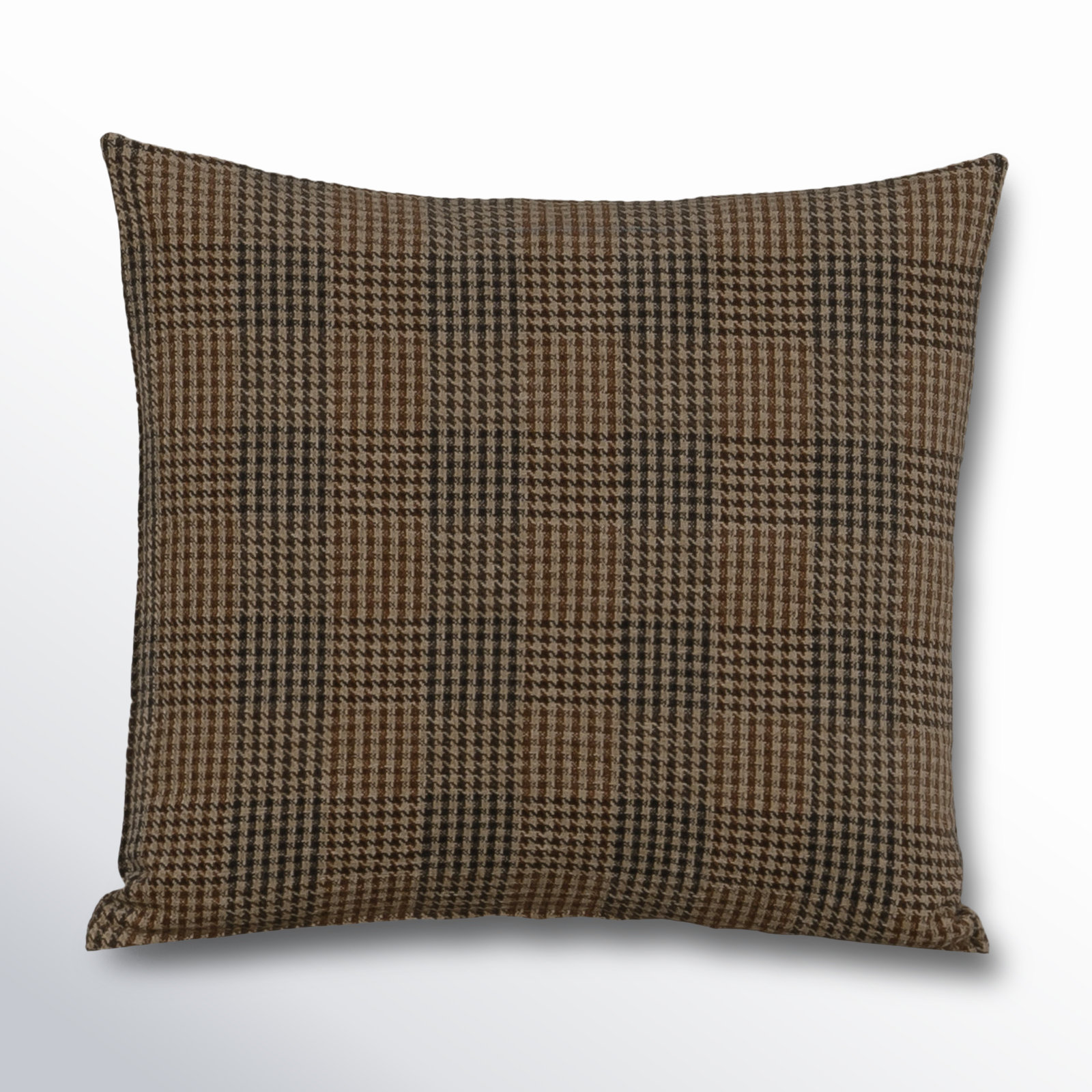 Eevi Solid Throw Pillow, Polyester, Brown, 
Square 26"