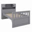 Platform Bed Frame With Storage Bookcases,Shelves And Drawers-289838079