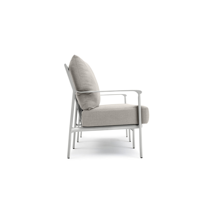 Outdoor 3 - Seat Patio Sofa, Taupe, Light Gray