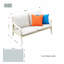 Tareia 128cm Wide Patio Sofa