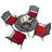 Howlett Round 4 - Person  Aluminum Dining Set with Cushions-260506415