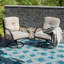 Fauteuil d'extérieur avec coussin Sohrab
