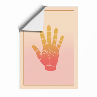 Anatomical Hand Study Modern - Framed Print