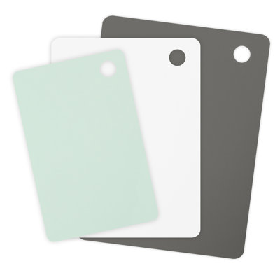 Ensemble de planche à découper flexible en plastique 3 pièces Spectrum