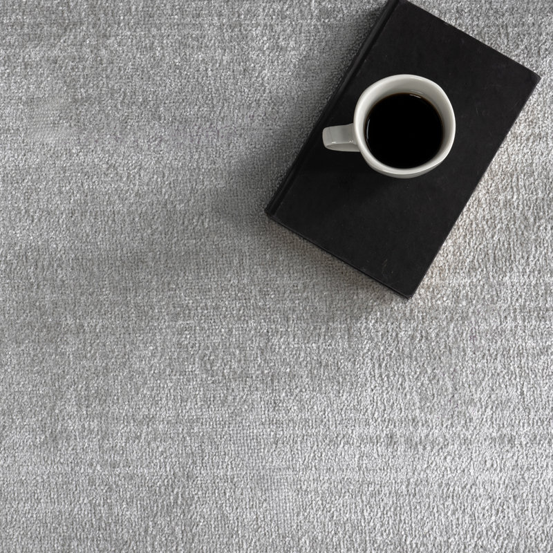 Argelia Solid Machine Washable Area Rug, Rectangle 6'7" x 9'