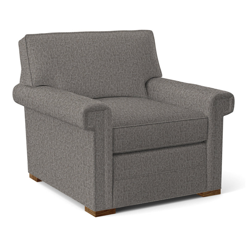Davidson Armchair, No, Kimoni Natural, Dove Gray