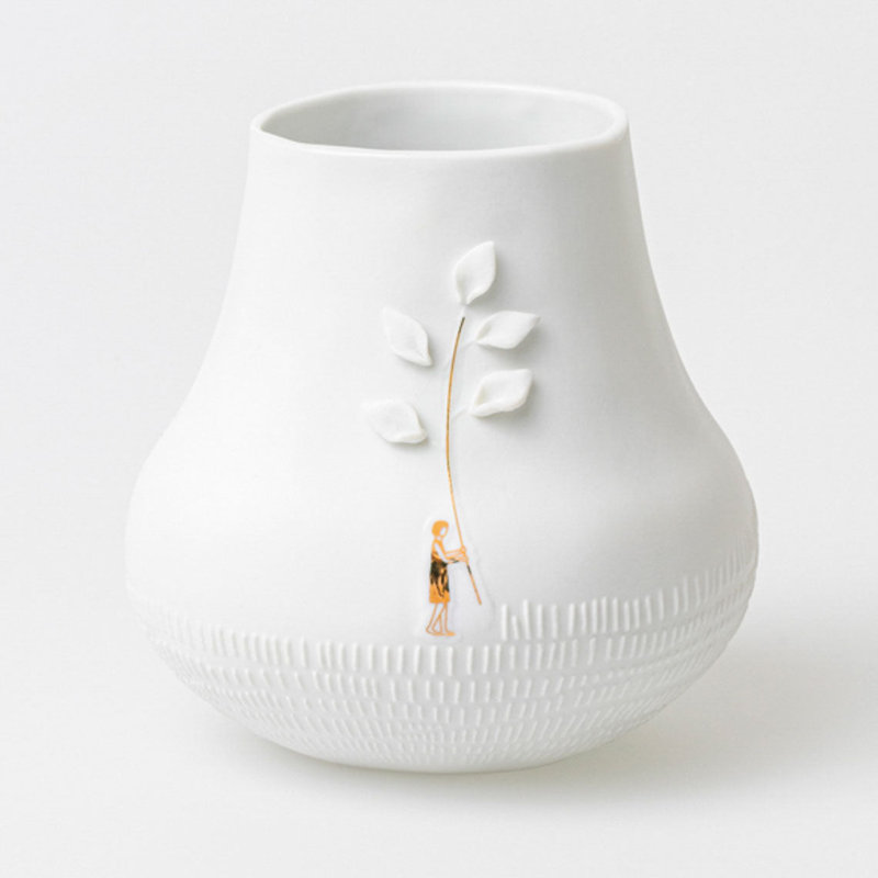 Vase de table en porcelaine Stories