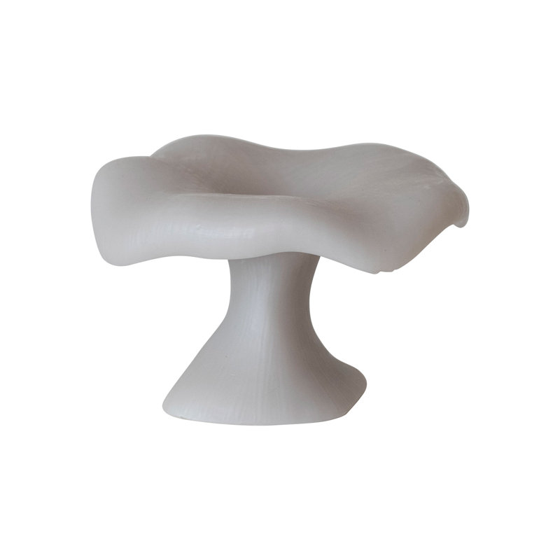 Bougies non parfumées en forme de champignon, Gris