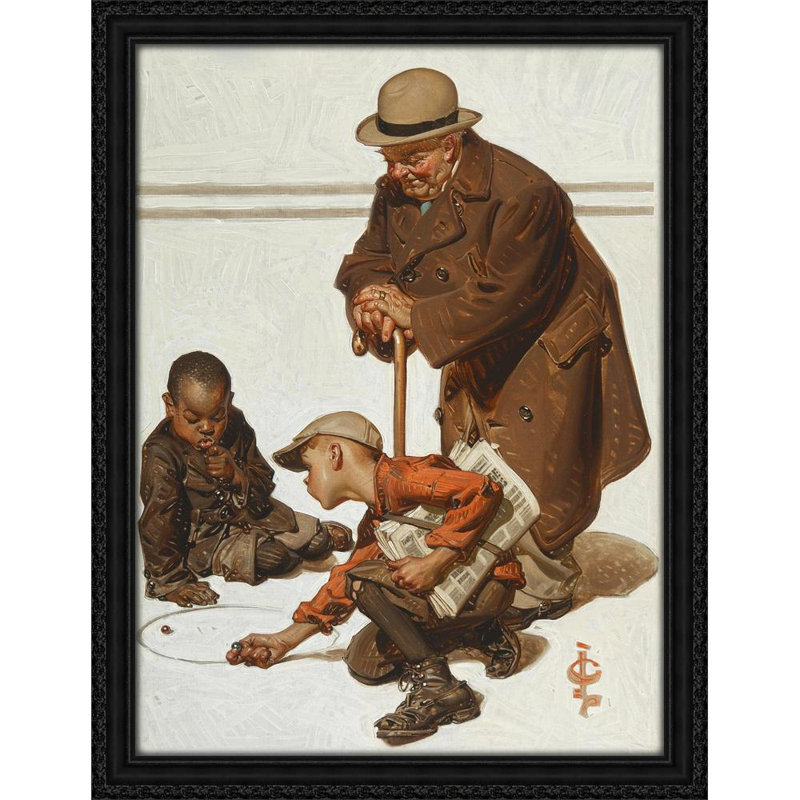 Marbles Game (1925), 36" H x 28" W
