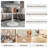 Marble-Top Round Side Table With Tapered Pedestal Base (Table Only)-936701189-936701194