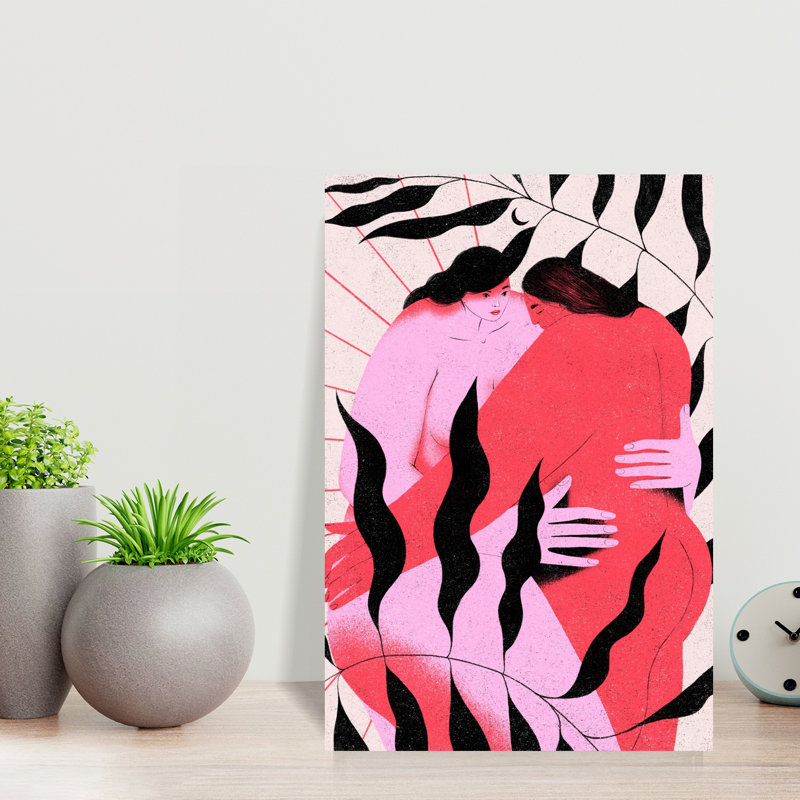 Art contemporain, art mural rétro, H 18 po x l 12 po