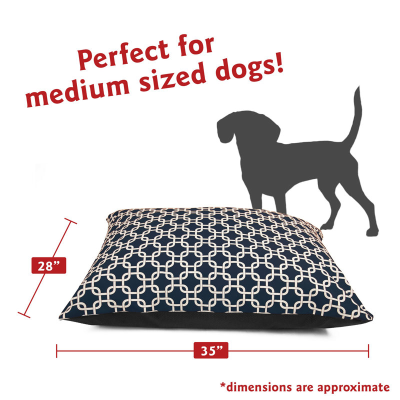 Coussin Super Value, Moyen (l 35 po x P 28 po x H 7 po), Bleu marine