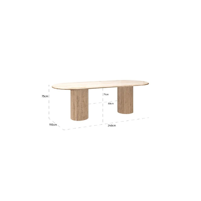 La Cantera Oval Dining Table