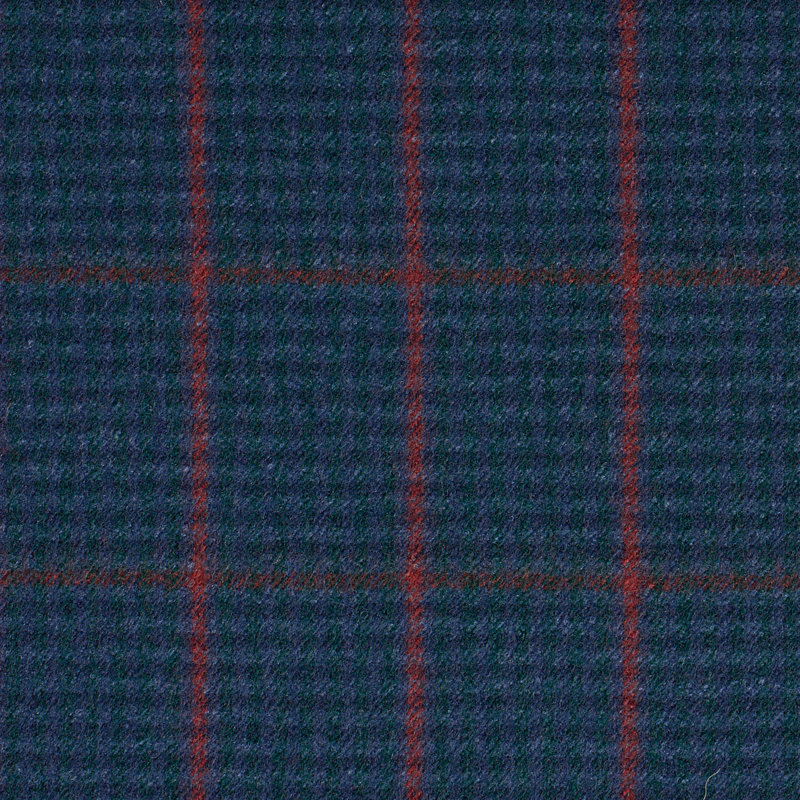 Schumacher x Patterson Flynn Aldridge Wool Houndstooth Fabric, Spruce