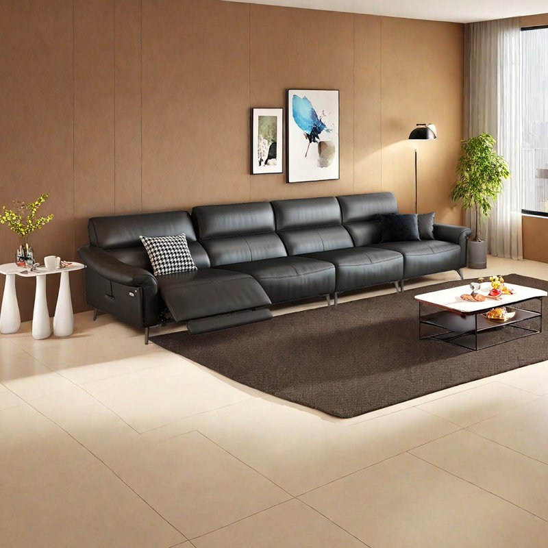 Canapé électrique Premium Fashion, 4, H 36,22 po x l 129,92 po x P 37,4 po