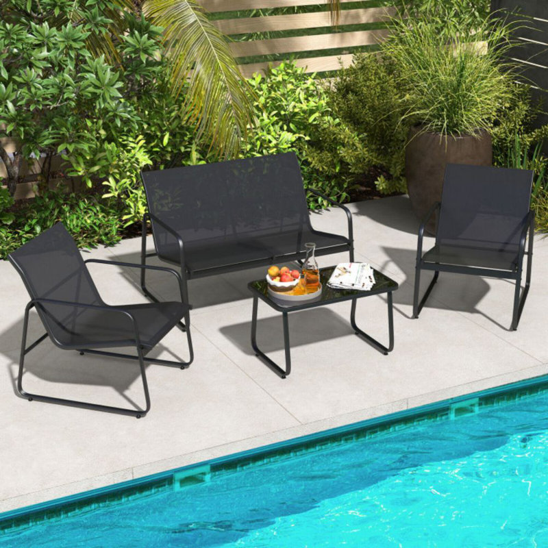 Bebee 4 - Person Patio Conversation Set