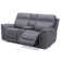 Barlowe Zero Gravity Sofa W/Console - Blue Gray