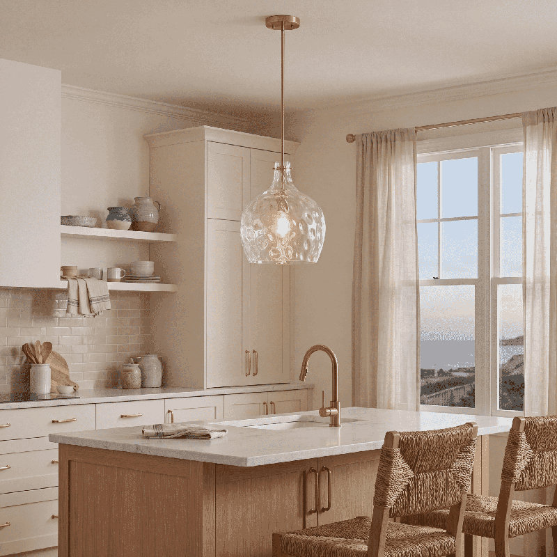 Orjona 1-Light Pendant in Brushed Nickel, Brushed Nickel
