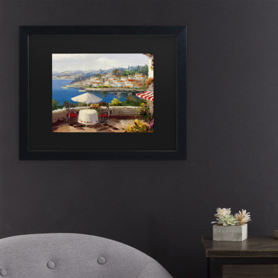 «Italian Af après-midi» par les maîtres Fine Art - Reproduction d'art sur toile encadrée