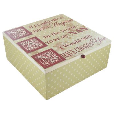 Tishie Handmade Wooden Memory Box