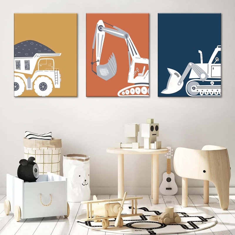 3 Piece Wrapped Canvas Print, 40 cm H x 30 cm W