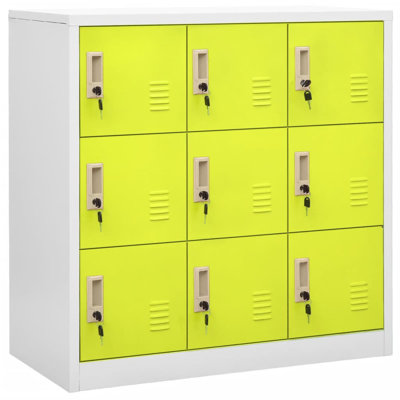 Armoire vestiaire en acier VidaXL 35,4 po x 17,7 po x 36,4 po