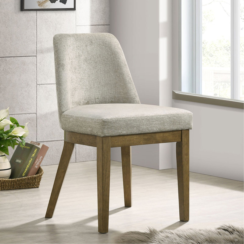 Chaise d'appoint Bryant (brun clair) rembourrée (ensemble de 2)