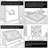 Luminous Mosaic Abstract Square Frameless Tempered Glass Wall Art