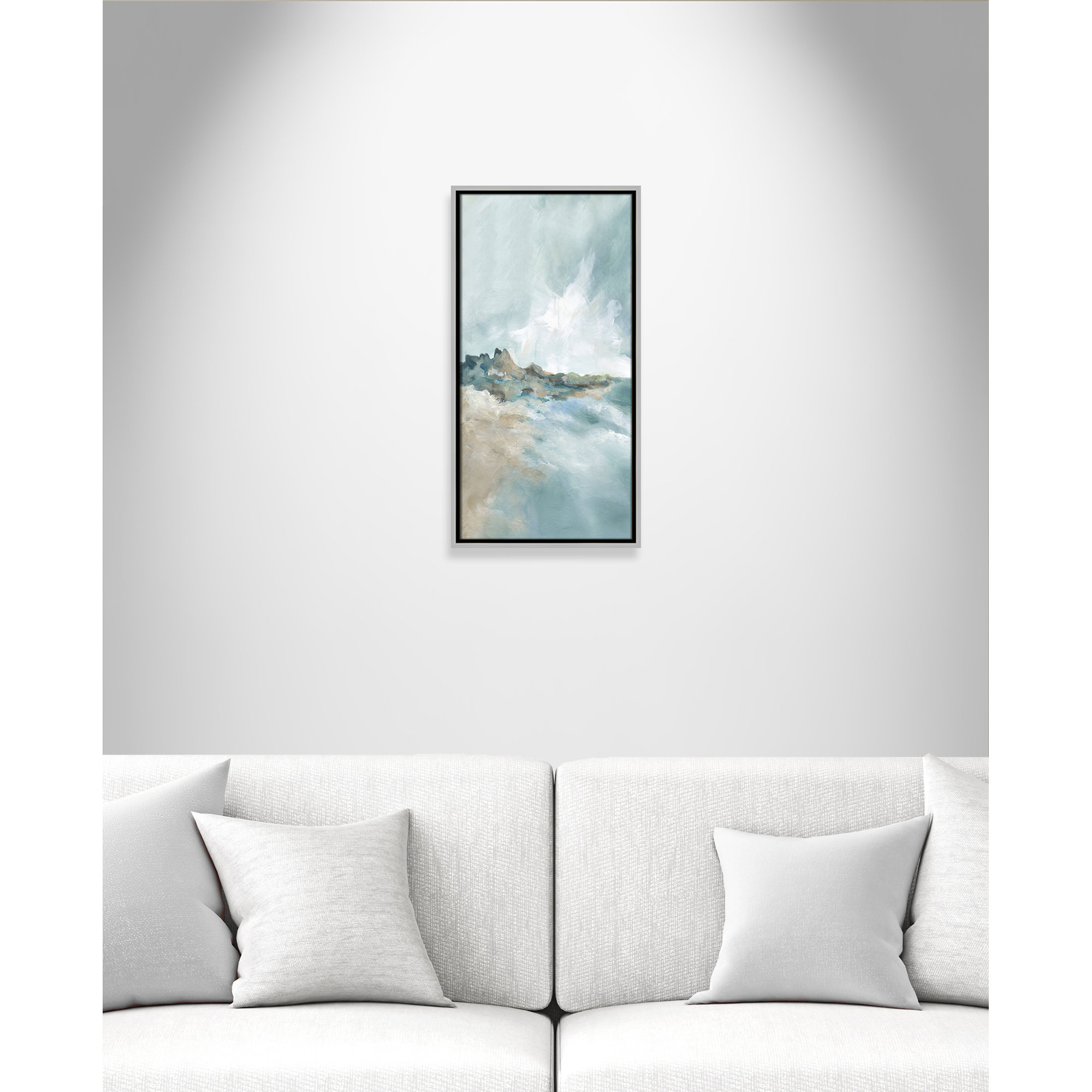 Sandpoint Print by Carol Robinson, 25.5" H x 13.5" W, Silver