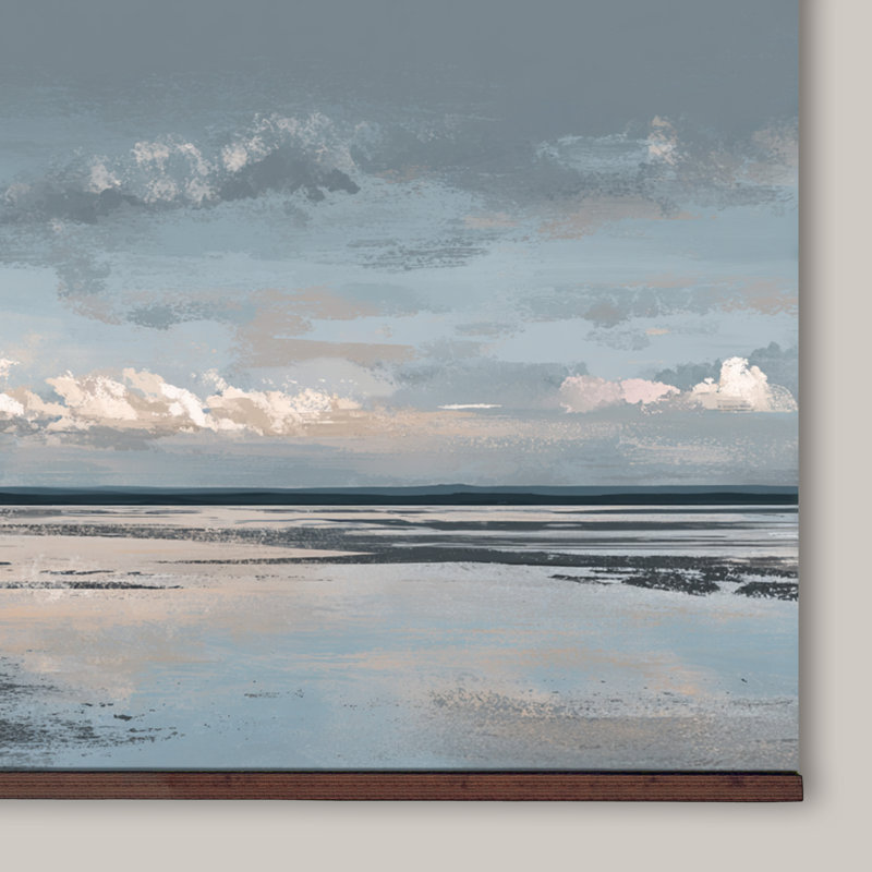 «Coastal Reflections, Seascape», art mural sur toile, H 32 po x l 48 po