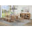 Buckhurst 76-Inch Extension Leaf Dining Table Natural Brown